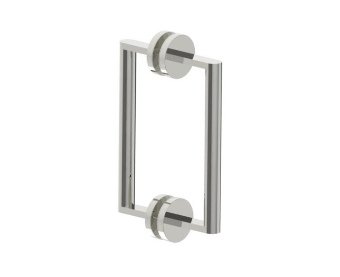poignée double pour porte de douche 8 po FRANKFURT 3137808 nickel poli