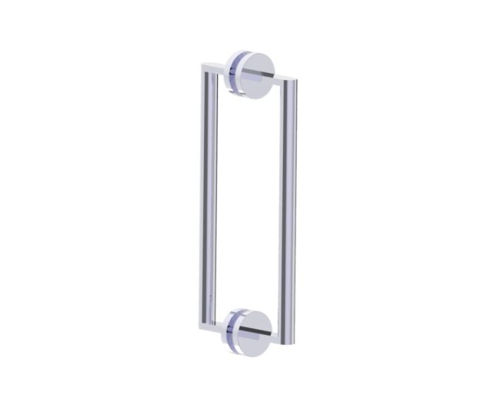 poignée double pour porte de douche 12 po FRANKFURT 3137812 chrome poli