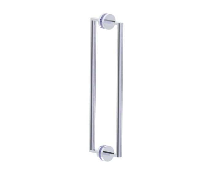 poignée double pour porte de douche 18 po FRANKFURT 3137818 chrome poli