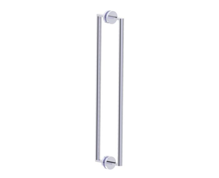 poignée double pour porte de douche 24 po FRANKFURT 3137824 chrome poli