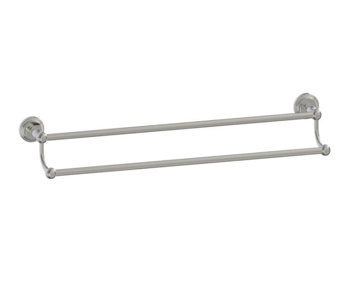 barre à serviette double 24 po FLORENCE 322242 nickel poli