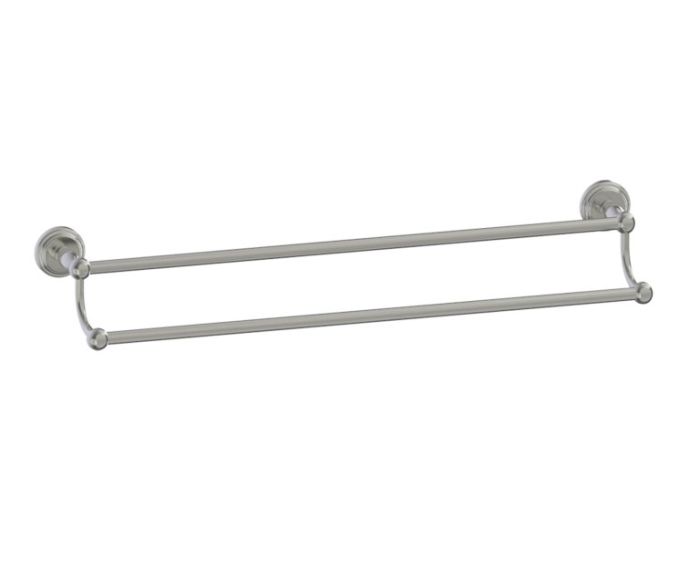 barre à serviette double 24 po FLORENCE 322242 nickel brossé