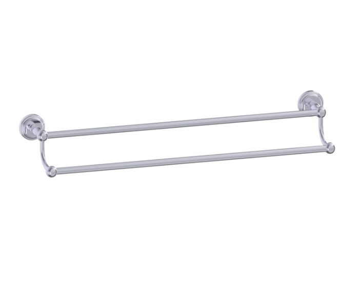 barre à serviette double 24 po FLORENCE 322242 chrome poli