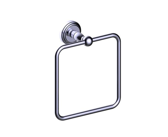 Square anneau porte-serviette FLORENCE 322464 chrome poli