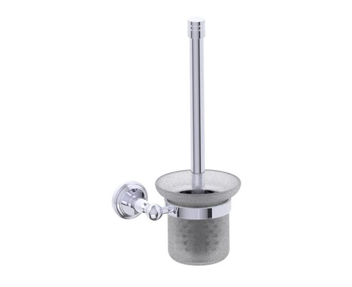 ensemble brosse de toilette FLORENCE 322610 chrome poli