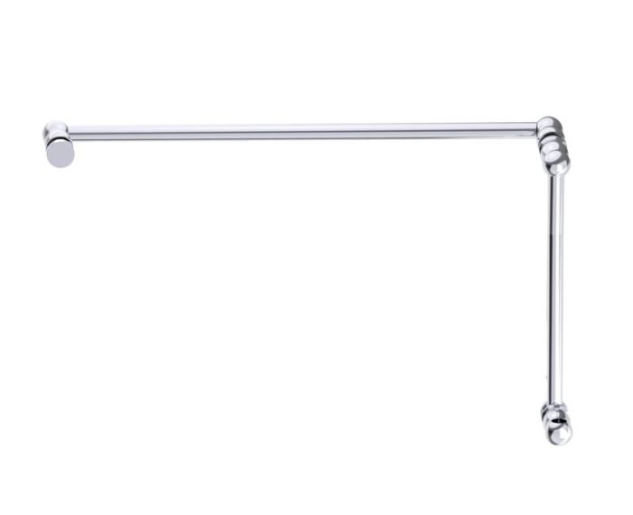 poignée de porte de douche décalée 12 po x 24 po FLORENCE 32271224 chrome poli
