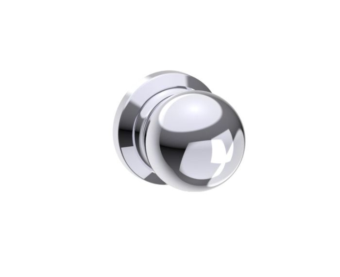 poignée simple pour porte de douche (Knob Only) FLORENCE 3227503 chrome poli