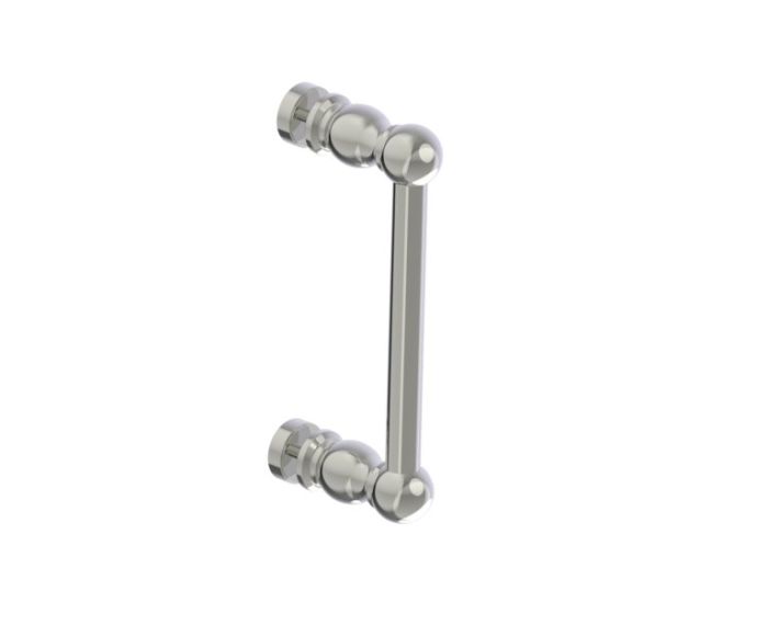 8 po poignée simple pour porte de douche FLORENCE 3227508 nickel poli