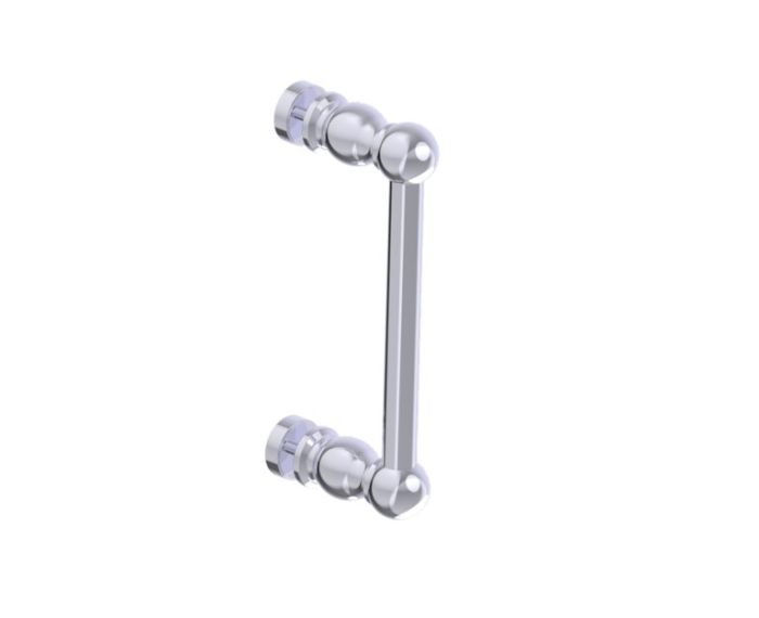 8 po poignée simple pour porte de douche FLORENCE 3227508 chrome poli