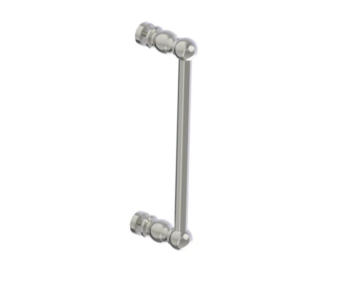 12 po poignée simple pour porte de douche FLORENCE 3227512 nickel poli
