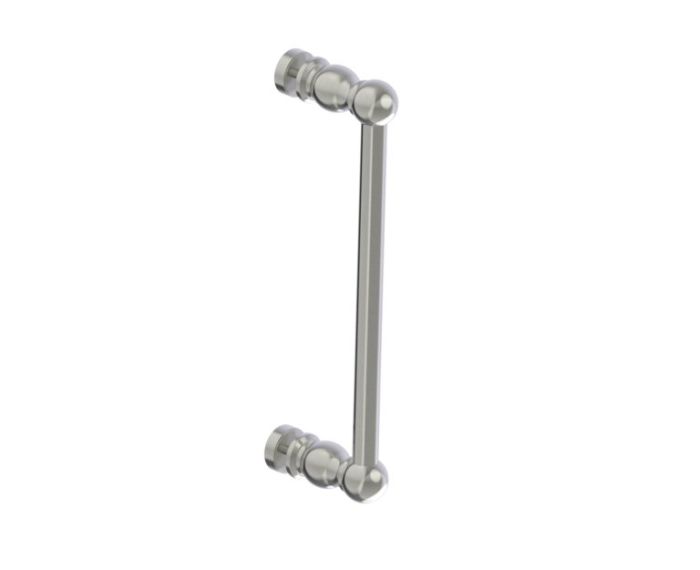 12 po poignée simple pour porte de douche FLORENCE 3227512 nickel brossé