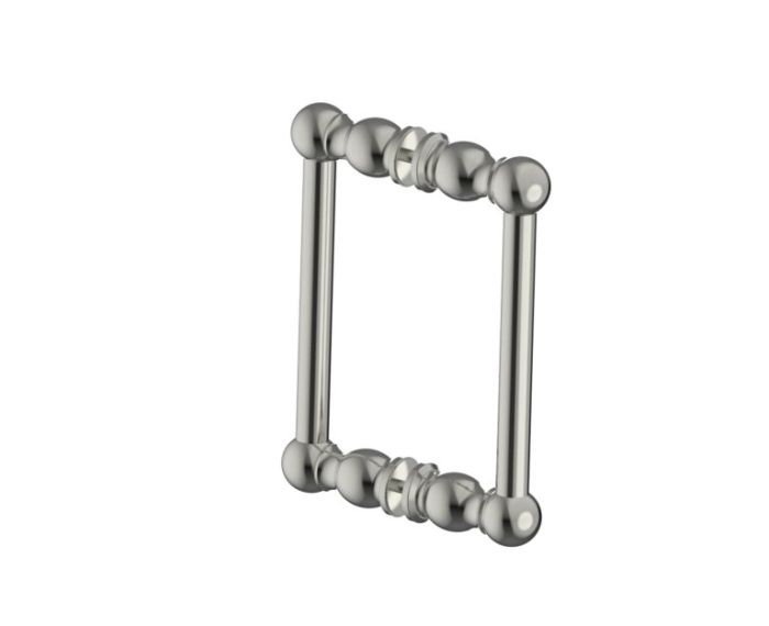 poignée double pour porte de douche 8 po FLORENCE 3227808 nickel brossé