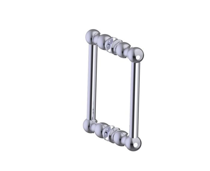poignée double pour porte de douche 8 po FLORENCE 3227808 chrome poli