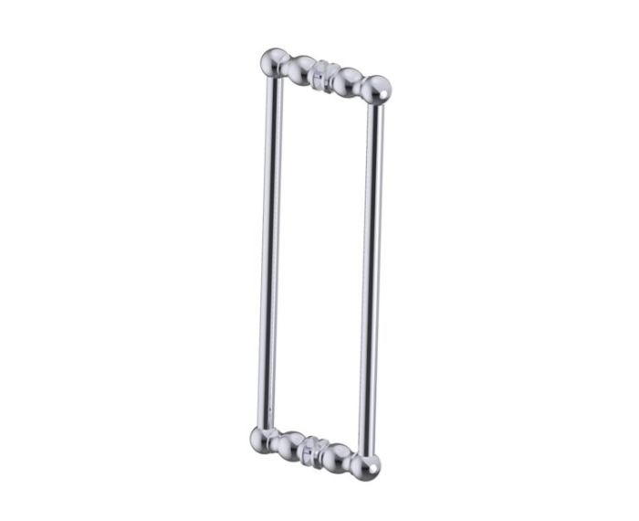 poignée double pour porte de douche 18 po FLORENCE 3227818 chrome poli