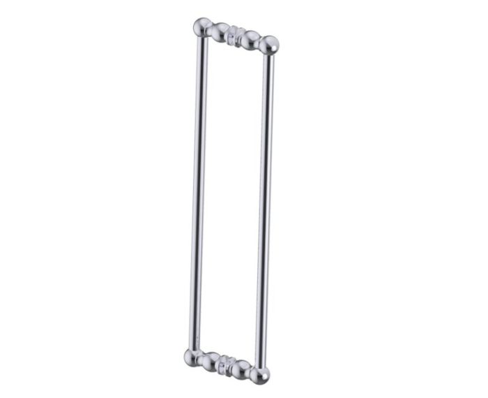 poignée double pour porte de douche 24 po FLORENCE 3227824 chrome poli