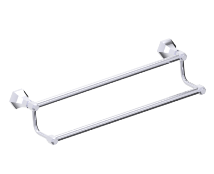 barre à serviette double 18 po PISA 342182 chrome poli