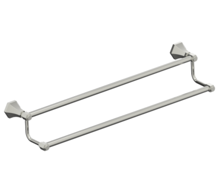barre à serviette double 24 po PISA 342242 nickel poli