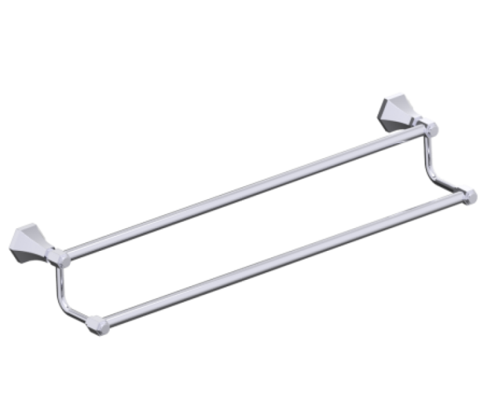 barre à serviette double 24 po PISA 342242 chrome poli