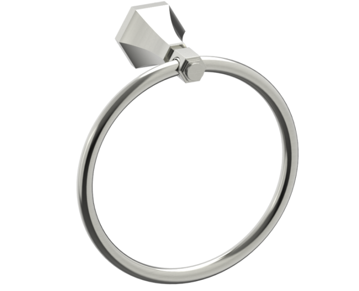 Round anneau porte-serviette PISA 342460 nickel brossé
