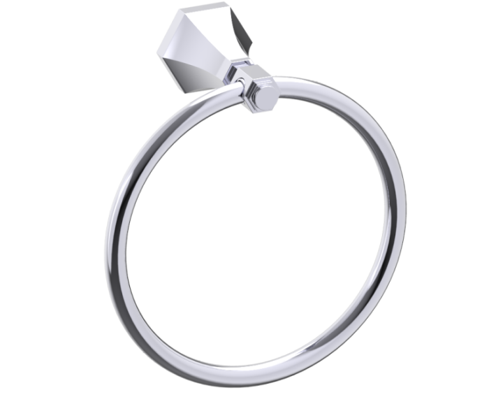 Round anneau porte-serviette PISA 342460 chrome poli
