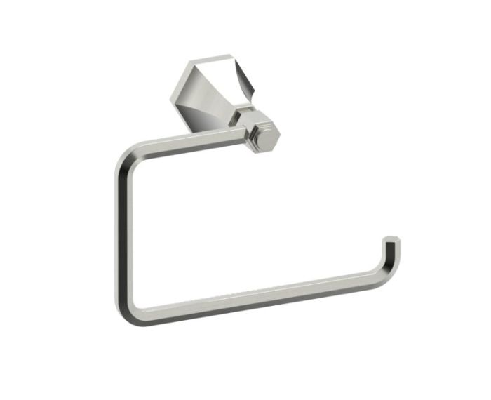 anneau porte-serviette PISA 342463 nickel brossé