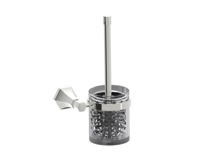 ensemble brosse de toilette PISA 342610 nickel poli