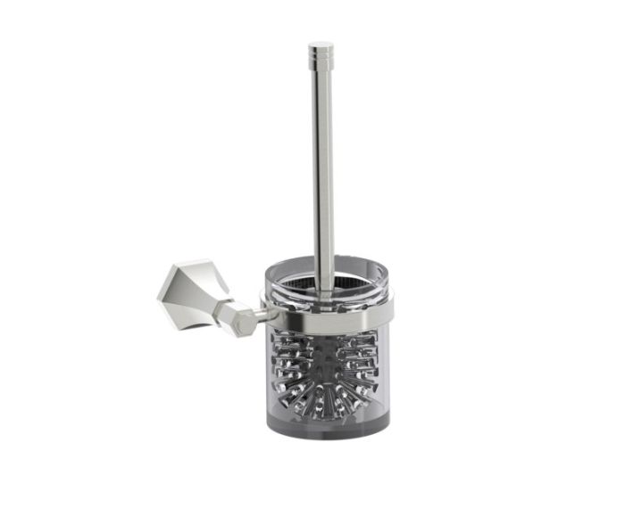 ensemble brosse de toilette PISA 342610 nickel brossé