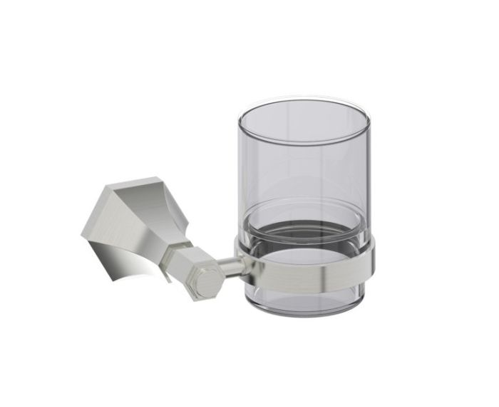 Bathroom Tumbler Cup & Toothbrush Holder PISA 342660 nickel brossé