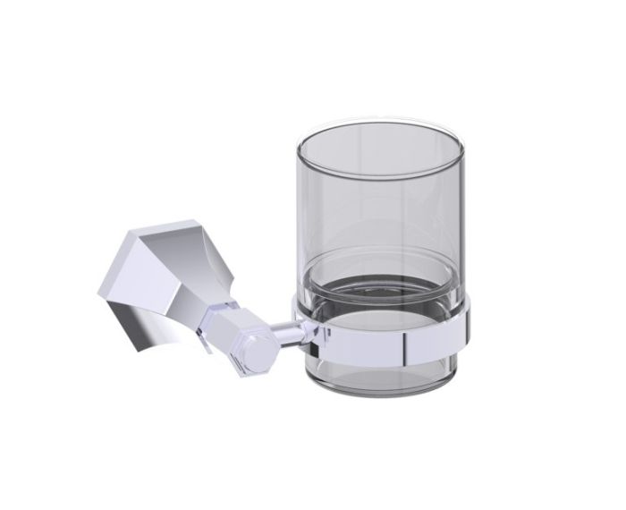 Bathroom Tumbler Cup & Toothbrush Holder PISA 342660 chrome poli