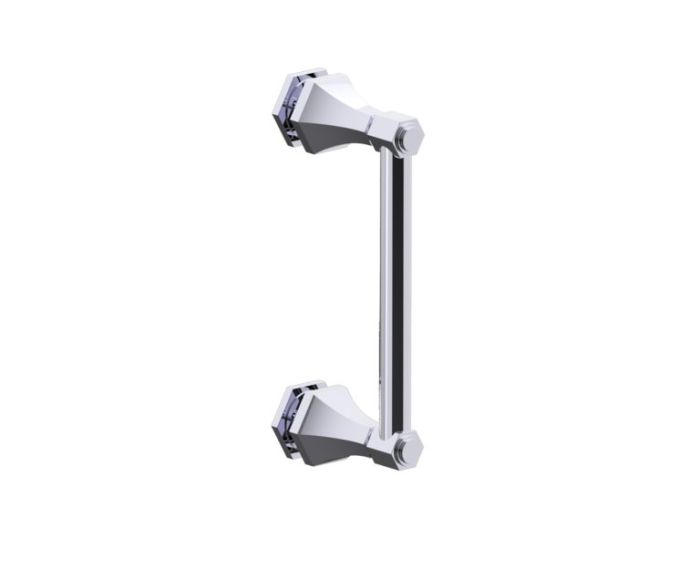 8 po poignée de porte de douche PISA 3427508 chrome poli
