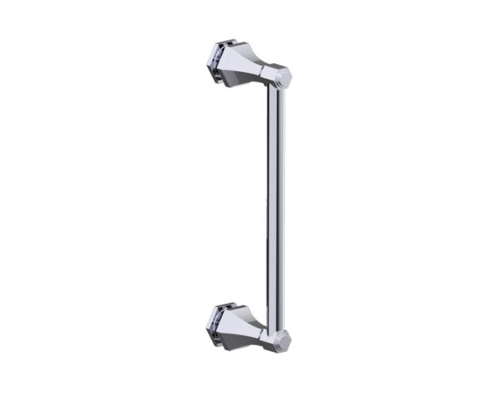 12 po poignée de porte de douche PISA 3427512 chrome poli