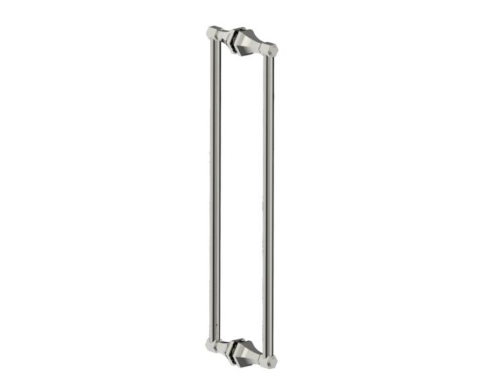 poignée double pour porte de douche 24 po PISA 3427824 nickel poli