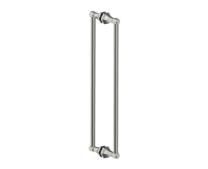 poignée double pour porte de douche 24 po PISA 3427824 nickel brossé