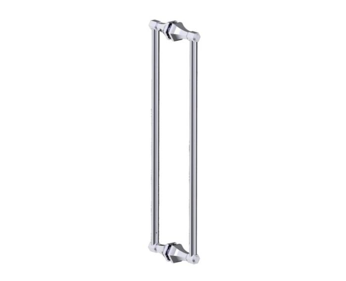 poignée double pour porte de douche 24 po PISA 3427824 chrome poli