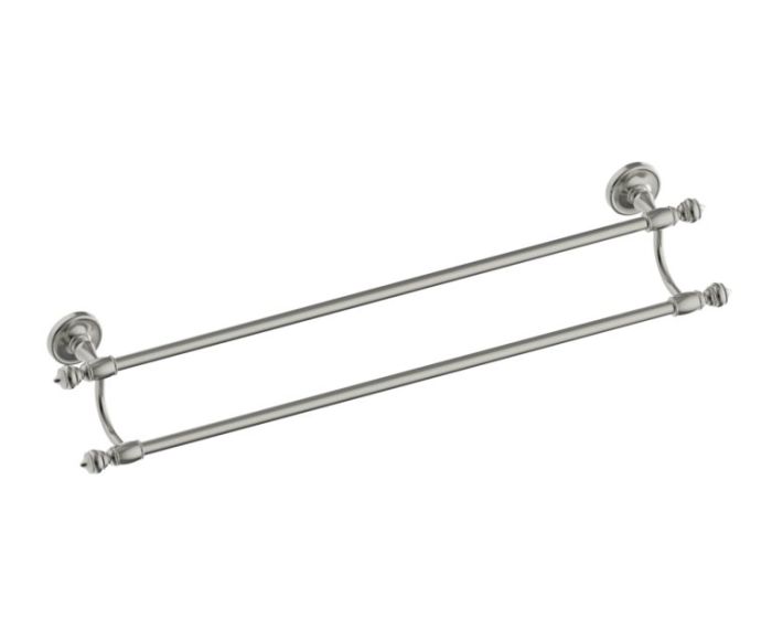 barre à serviette double 24 po LYON 351242 nickel brossé
