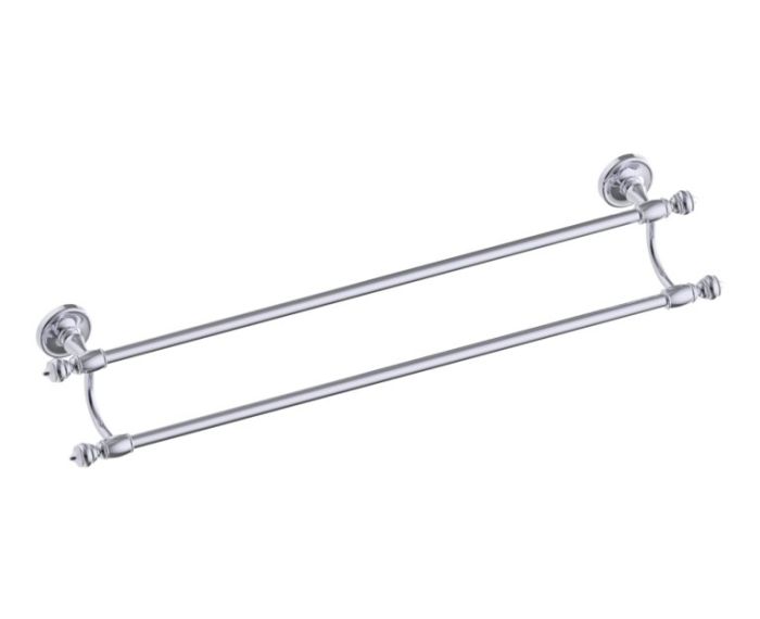 barre à serviette double 24 po LYON 351242 chrome poli