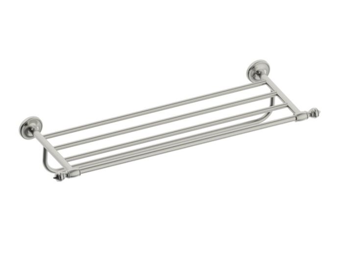tablette porte-serviettes with 24 po barre à serviette LYON 351442 nickel brossé