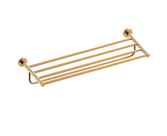 tablette porte-serviettes CIRCO KNURLED 366442 champagne bronze