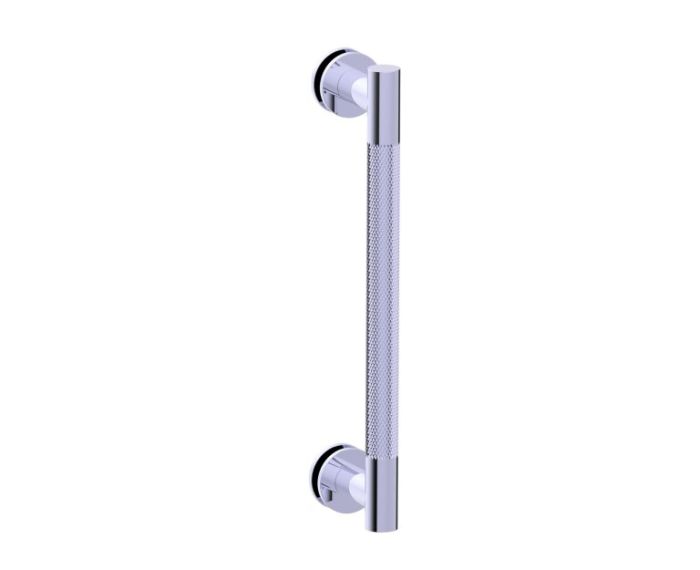 24 po poignée simple pour porte de douche CIRCO KNURLED 3667524 chrome poli