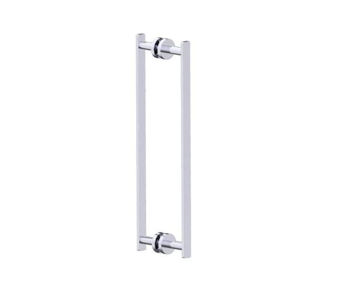 poignée double pour porte de douche 18 po SIENA 3687818 chrome poli