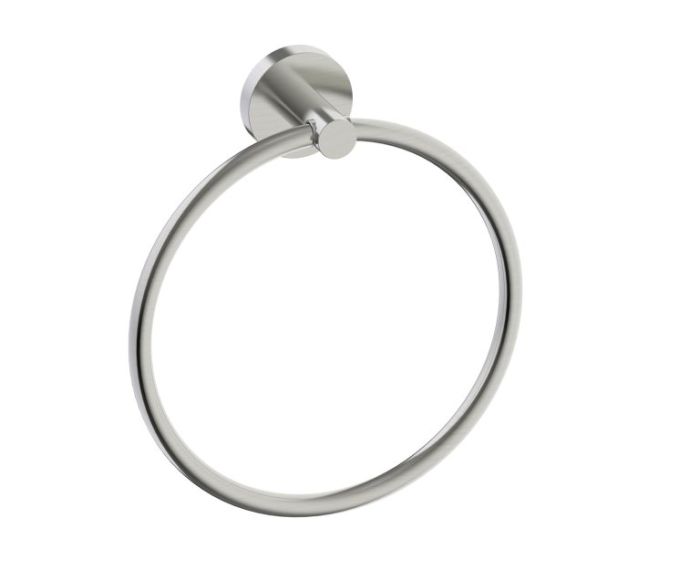 anneau porte-serviette BUILDERS 373460 nickel brossé