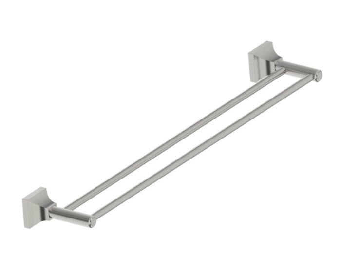 barre à serviette double 24 po GLASGOW 390242 nickel brossé