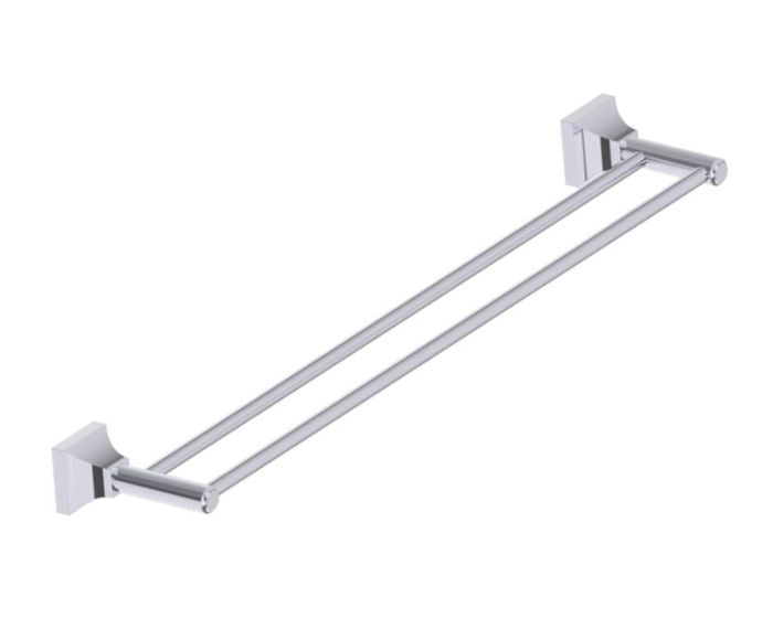 barre à serviette double 24 po GLASGOW 390242 chrome poli