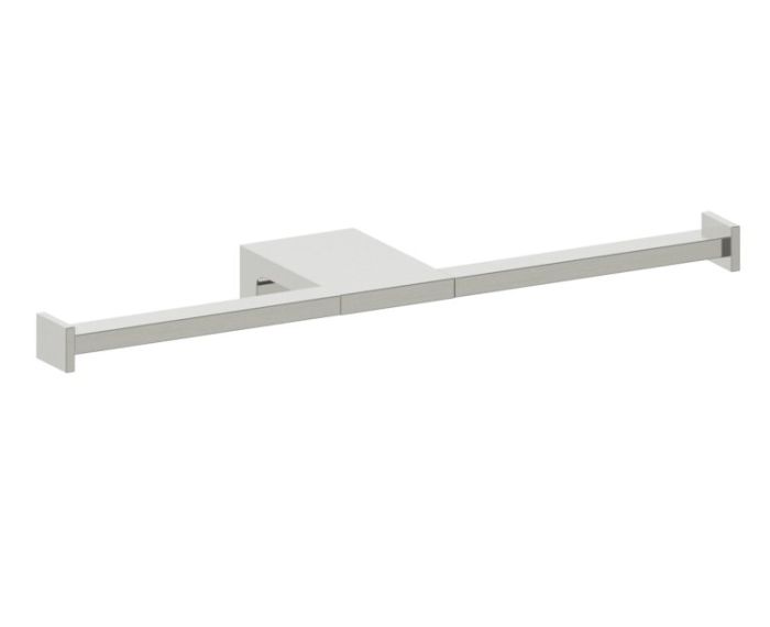 double porte-papier hygiénique NAPLES 422155 nickel brossé