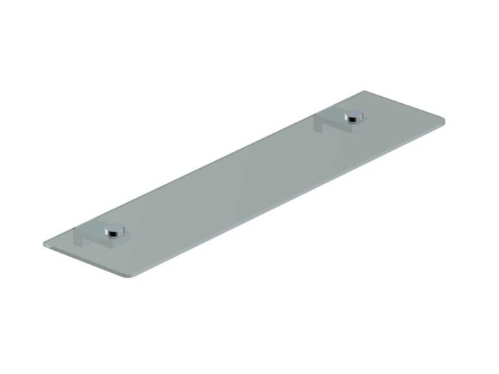 20 po tablette en verre NAPLES 422671 chrome poli