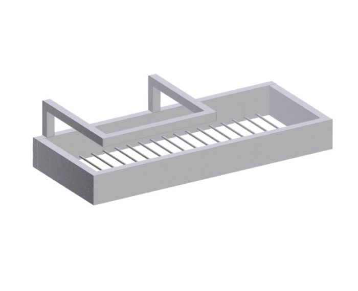 panier de douche HAMBURG 440605 nickel brossé
