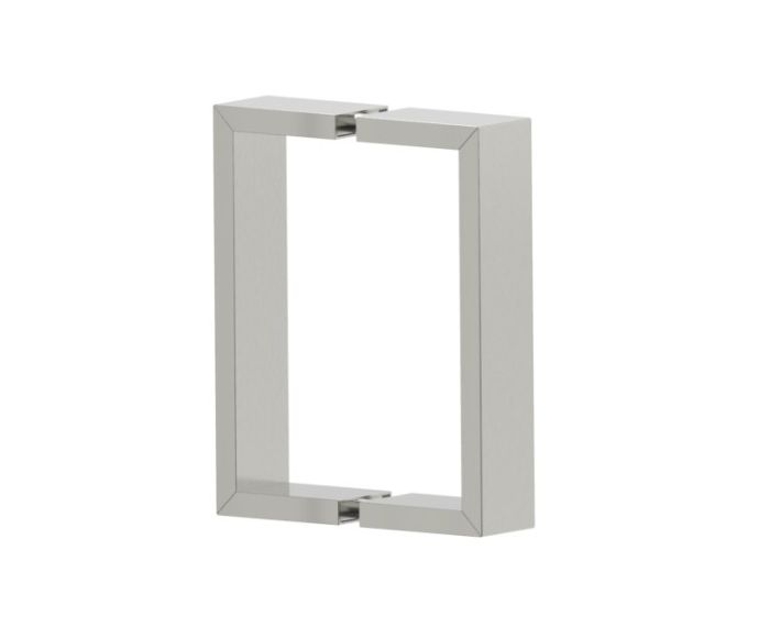 6 po poignée de porte de douche double face HAMBURG 4407806 nickel brossé
