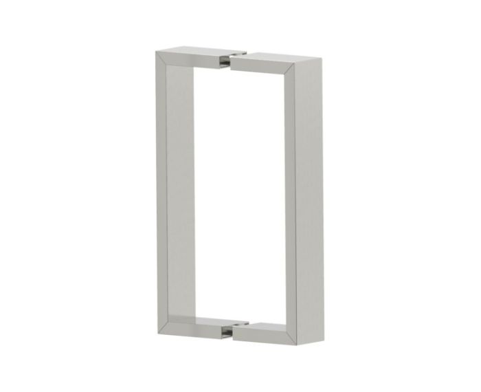 8 po poignée de porte de douche double face HAMBURG 4407808 nickel brossé