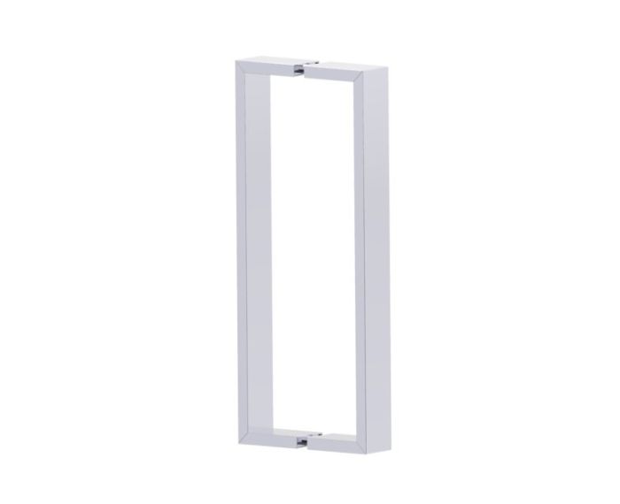 12 po poignée de porte de douche double face HAMBURG 4407812 chrome poli