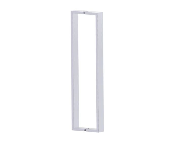 18 po poignée de porte de douche double face HAMBURG 4407818 chrome poli